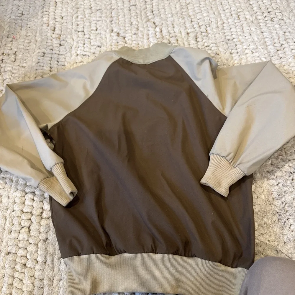 Vintage Mother Karen's Men's‎ Medium Quarter Zip Brown Pullover Sweater USA Made